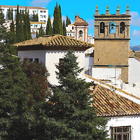 Buy canvas prints of A typical Spanish Village in Malaga by Joyce Nelson