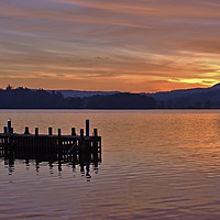 Buy canvas prints of            Sunset on Lake Windermere               by Tracey Wood