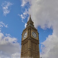 Buy canvas prints of Big Ben by Tony Williams. Photography email tony-williams53@sky.com