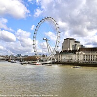 Buy canvas prints of London Eye by Tony Williams. Photography email tony-williams53@sky.com