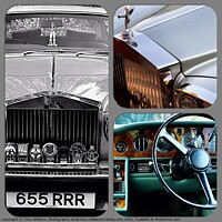 Buy canvas prints of Rolls Royce Silver Shadow 1979 collage by Tony Williams. Photography email tony-williams53@sky.com