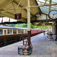 Buy canvas prints of Llangollen Railway Station. by Tony Williams. Photography email tony-williams53@sky.com