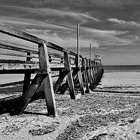 Buy canvas prints of Old Fishing Pier by Tony Williams. Photography email tony-williams53@sky.com