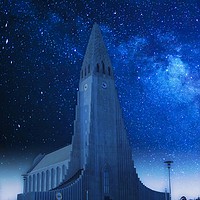 Buy canvas prints of Church in Reykjavik  by Tony Williams. Photography email tony-williams53@sky.com
