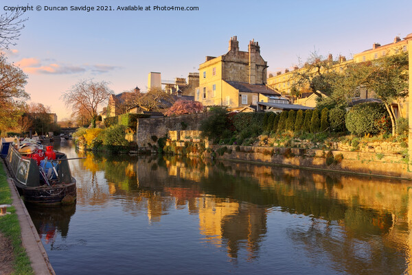 Spring golden reflections on Bath Picture Board by Duncan Savidge