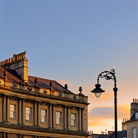 Buy canvas prints of The Circus Bath Golden hour by Duncan Savidge