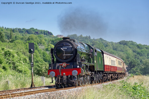 Steam train🚂 46100 Royal Scot is seen on the edge Picture Board by Duncan Savidge
