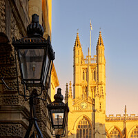 Buy canvas prints of Bath Abbey Golden Hour by Duncan Savidge