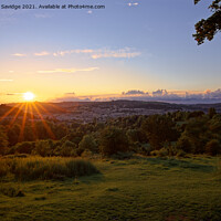 Buy canvas prints of Bath skyline sunset  by Duncan Savidge