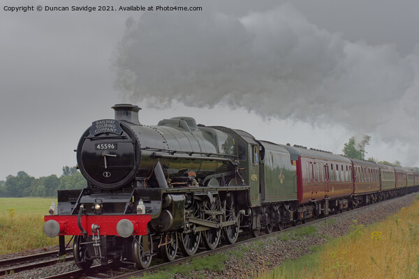 45596 'Bahamas'  steam train West Somerset Steam Express Picture Board by Duncan Savidge