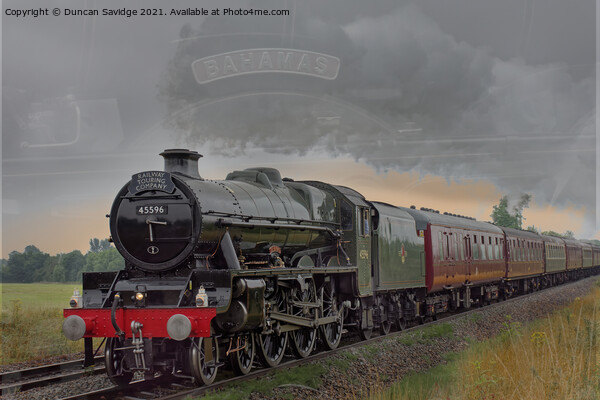 45596 'Bahamas' blended with the name plate Picture Board by Duncan Savidge