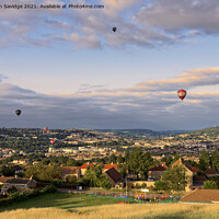 Buy canvas prints of Hot air balloons over Bath by Duncan Savidge