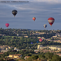 Buy canvas prints of City of Bath and it's hot air balloons  by Duncan Savidge