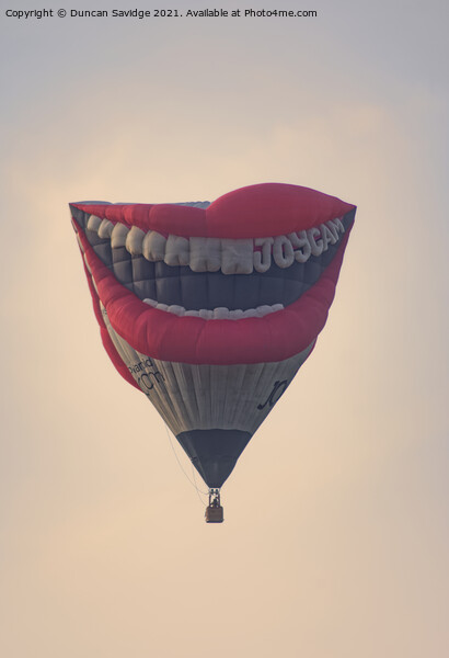Joycam hot air balloon Picture Board by Duncan Savidge