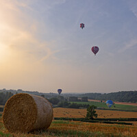 Buy canvas prints of Hay Bale hot air balloon  by Duncan Savidge
