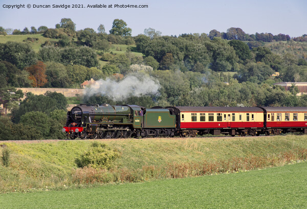 Royal Scot Steam train on the Great Western Envoy Picture Board by Duncan Savidge