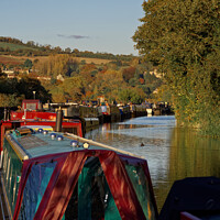 Buy canvas prints of Kennet and Avon autumn canal by Duncan Savidge