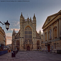 Buy canvas prints of Bath Abbey Square by Duncan Savidge