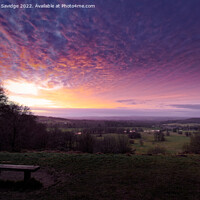 Buy canvas prints of Sunset over Longleat by Duncan Savidge