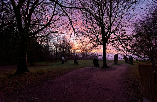 Sunset at Heaven's Gate Longleat Picture Board by Duncan Savidge
