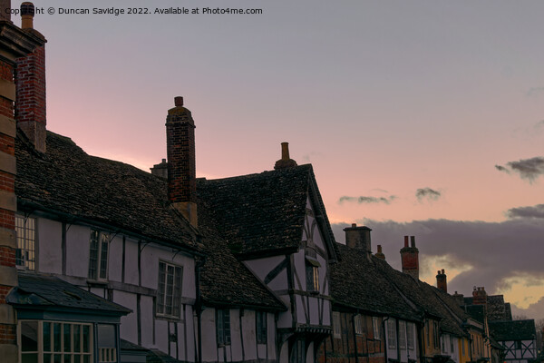 Lacock village sunset  Picture Board by Duncan Savidge