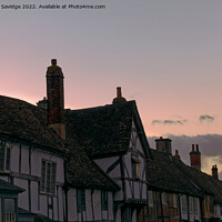 Buy canvas prints of Lacock village sunset  by Duncan Savidge