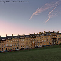 Buy canvas prints of Pink Skies over Marlborough Buildings Bath by Duncan Savidge