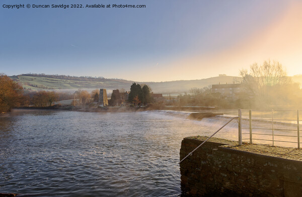 Kelston Mill misty frosty morning sun rise Picture Board by Duncan Savidge