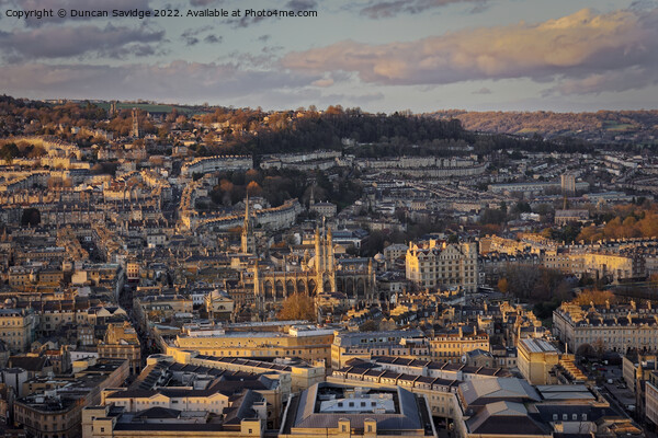 Bath from Alexandra Park Picture Board by Duncan Savidge