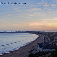 Buy canvas prints of Panoramic Sunset over Weymouth by Duncan Savidge