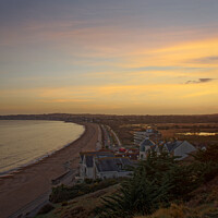 Buy canvas prints of Weymouth beach sunset by Duncan Savidge