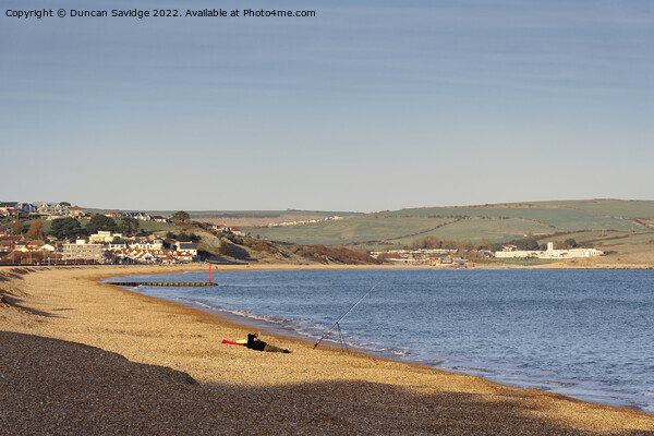 Greenhill beach Weymouth at golden hour Picture Board by Duncan Savidge