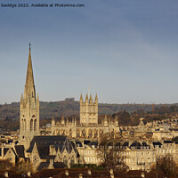 Buy canvas prints of Bath Abbey skyline  by Duncan Savidge