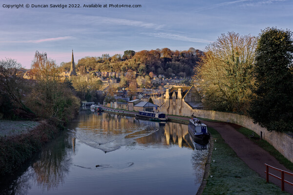 Kennett and Avon Canal at Widcombe Bath Picture Board by Duncan Savidge