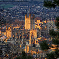 Buy canvas prints of Bath Abbey 3D glow by Duncan Savidge