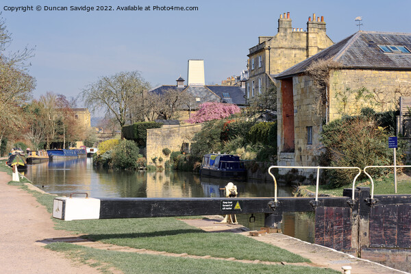 Widcombe Lock, Bath, in Spring sunshine Picture Board by Duncan Savidge