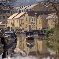 Buy canvas prints of Canal Boat in Bath by Duncan Savidge