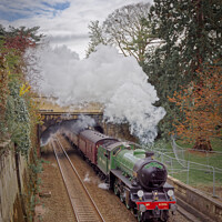 Buy canvas prints of 61306 'Mayflower' blasting through Sydney Gardens on Steam Dreams Excursion to Bath from London Victoria on 5th April 2022 by Duncan Savidge