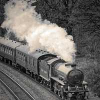 Buy canvas prints of 61306 'Mayflower' travelling through the Limpley Stoke Valley on Steam Dreams Excursion to Bath from London Victoria on 5th April 2022 by Duncan Savidge