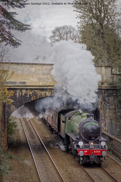 61306 'Mayflower' blasts into Sydney Gardens on Steam Dreams Excursion to Bath from London Victoria on 5th April 2022 Picture Board by Duncan Savidge