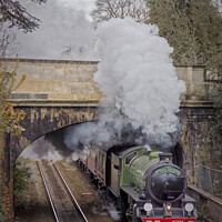 Buy canvas prints of 61306 'Mayflower' blasts into Sydney Gardens on Steam Dreams Excursion to Bath from London Victoria on 5th April 2022 by Duncan Savidge