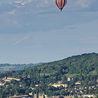 Buy canvas prints of Ultramagic Hor air balloon over Bath               by Duncan Savidge