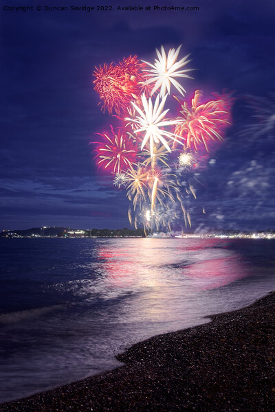 Weymouth Jubilee fireworks Picture Board by Duncan Savidge