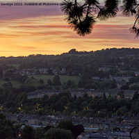 Buy canvas prints of Sunset over the Royal Crescent Bath by Duncan Savidge