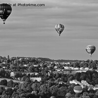 Buy canvas prints of Hot air balloons panoramic hot air balloons over Bath by Duncan Savidge