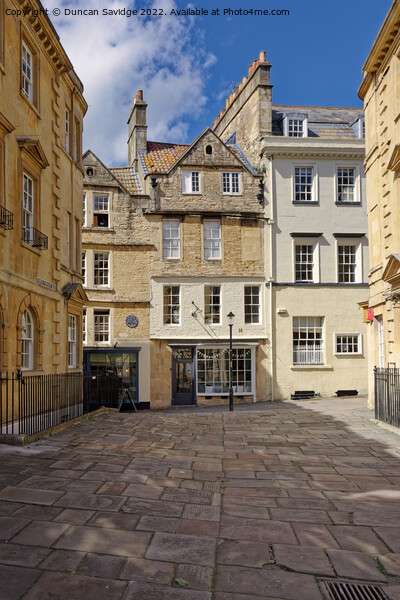 North Parade Passage Bath in golden sun Picture Board by Duncan Savidge
