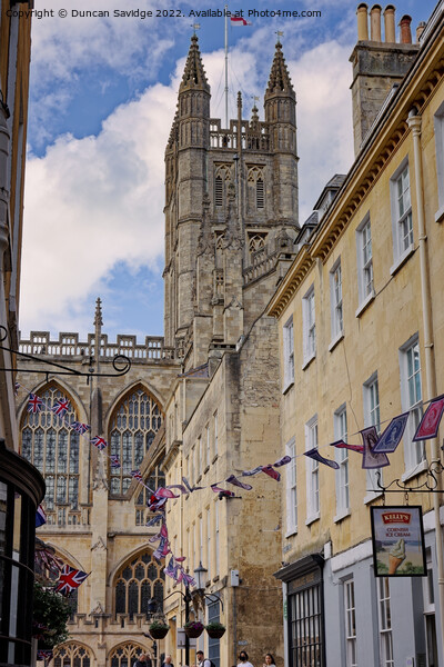Bath Abbey abstract taken from Church Street Picture Board by Duncan Savidge