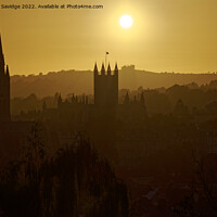 Buy canvas prints of Layered sunset across the City of Bath by Duncan Savidge