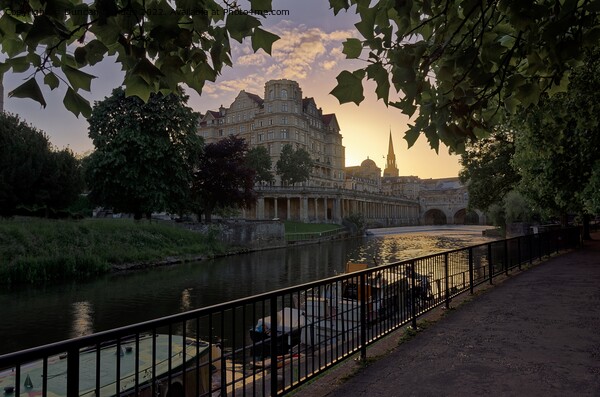 Fabulous River Avon in Bath at sunset  Picture Board by Duncan Savidge