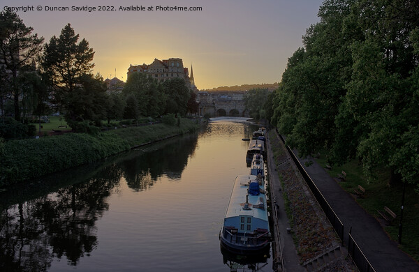 River Avon Bath at Sunset Picture Board by Duncan Savidge